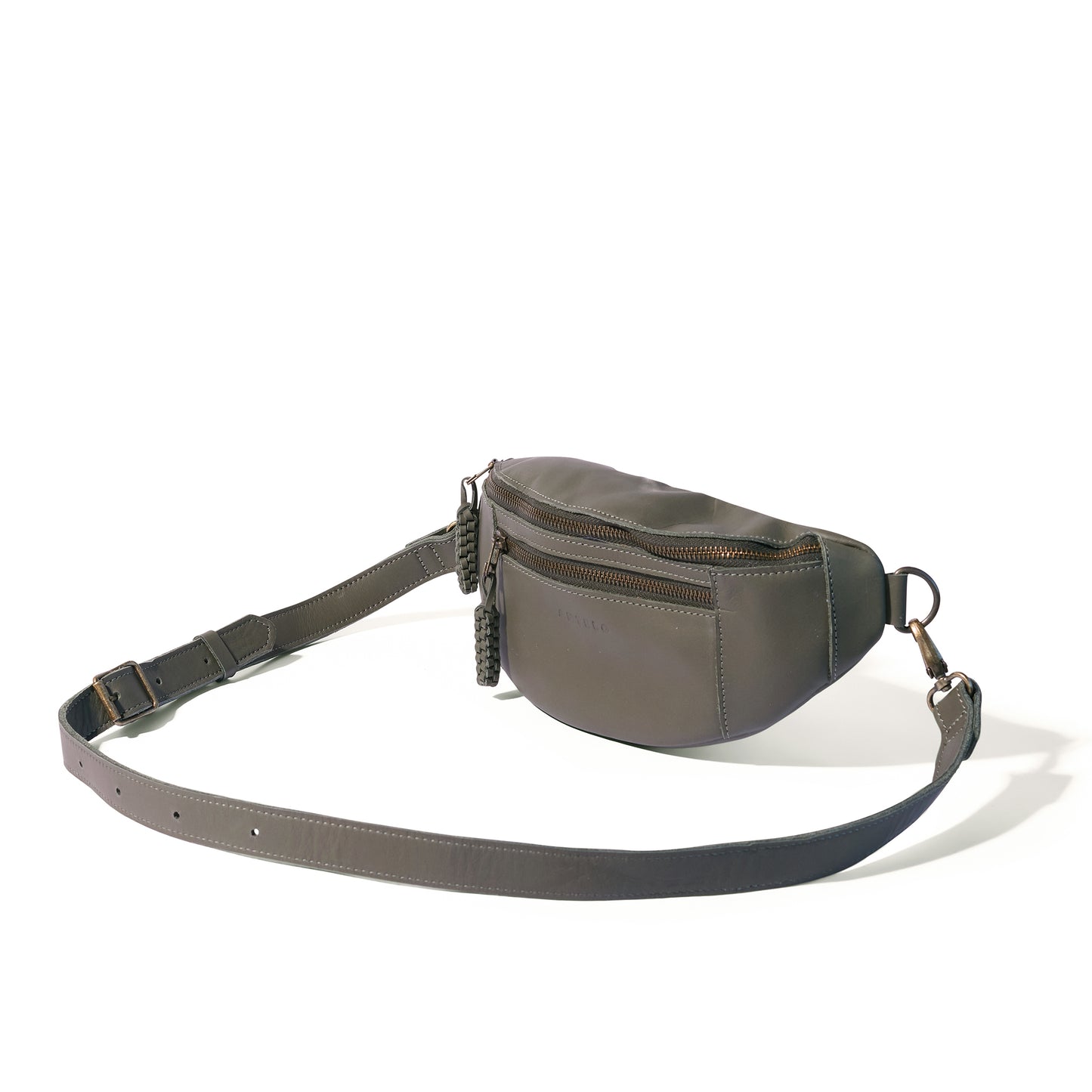 River adjustable leather moon-bag - END OF SEASON
