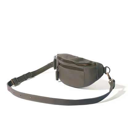 River adjustable leather moon-bag - END OF SEASON