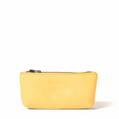 Sofia leather zip pouch