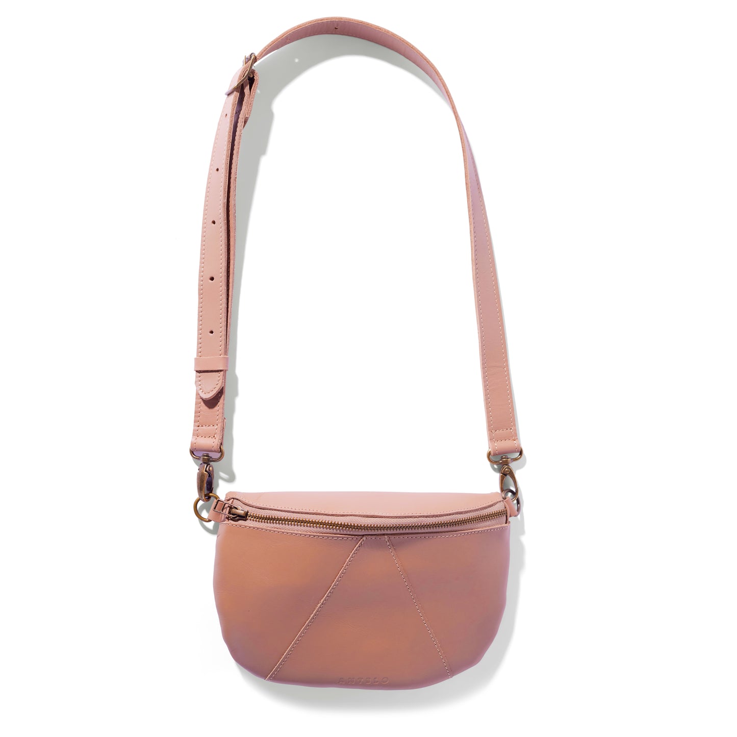 Ruby classic leather adjustable moon-bag crossbody - MINOR FLAW