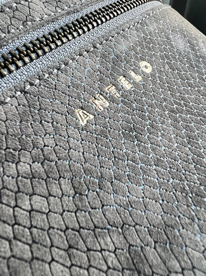 River adjustable leather moon-bag