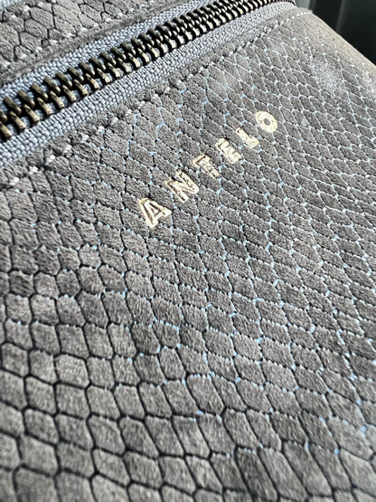 River adjustable leather moon-bag