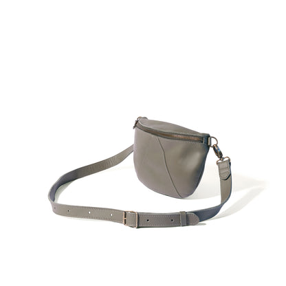 Ruby classic leather adjustable moon-bag crossbody - MINOR FLAW