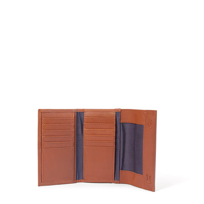 Evie Three-Quarter Leather Trifold Wallet - MINOR FLAW