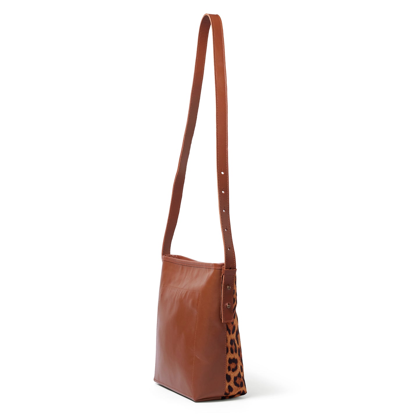 Dune Wild Leather Crossbody Bucket Bag with zip - END OF SEASON