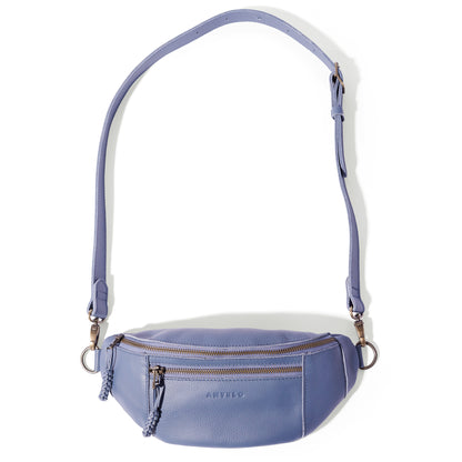 River adjustable leather moon-bag - CLEARANCE