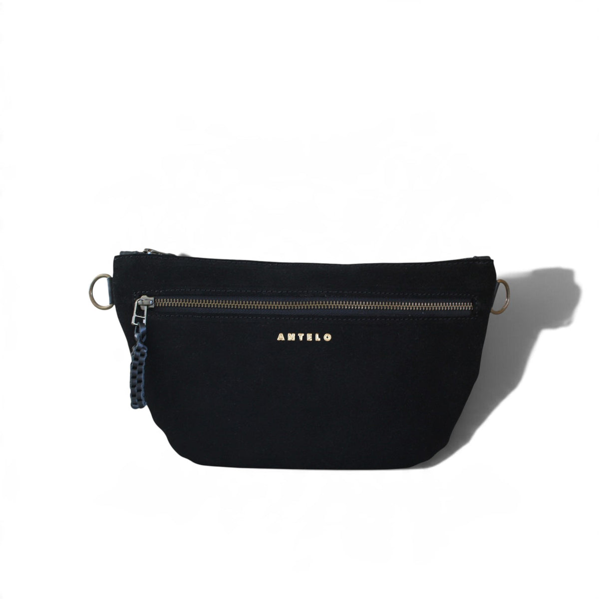 Ayla adjustable half-moon leather crossbody
