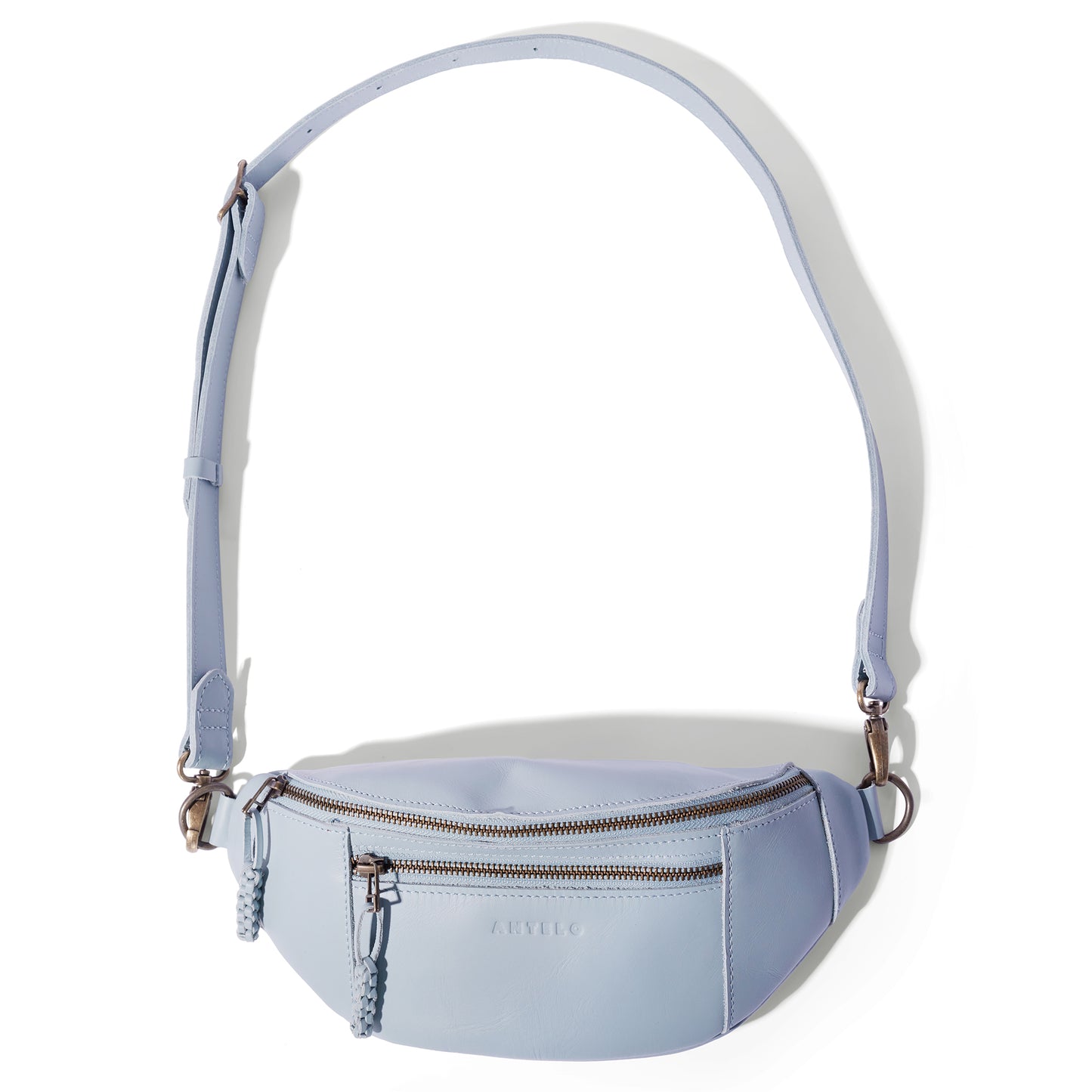 River adjustable leather moon-bag - CLEARANCE