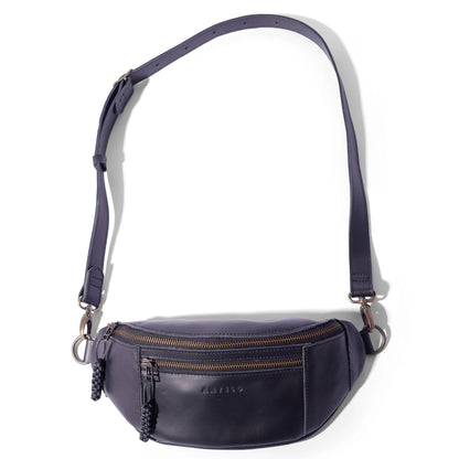 River adjustable leather moon-bag - MINOR FLAW