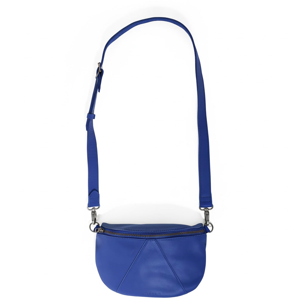 Ruby Classic leather adjustable moon-bag crossbody