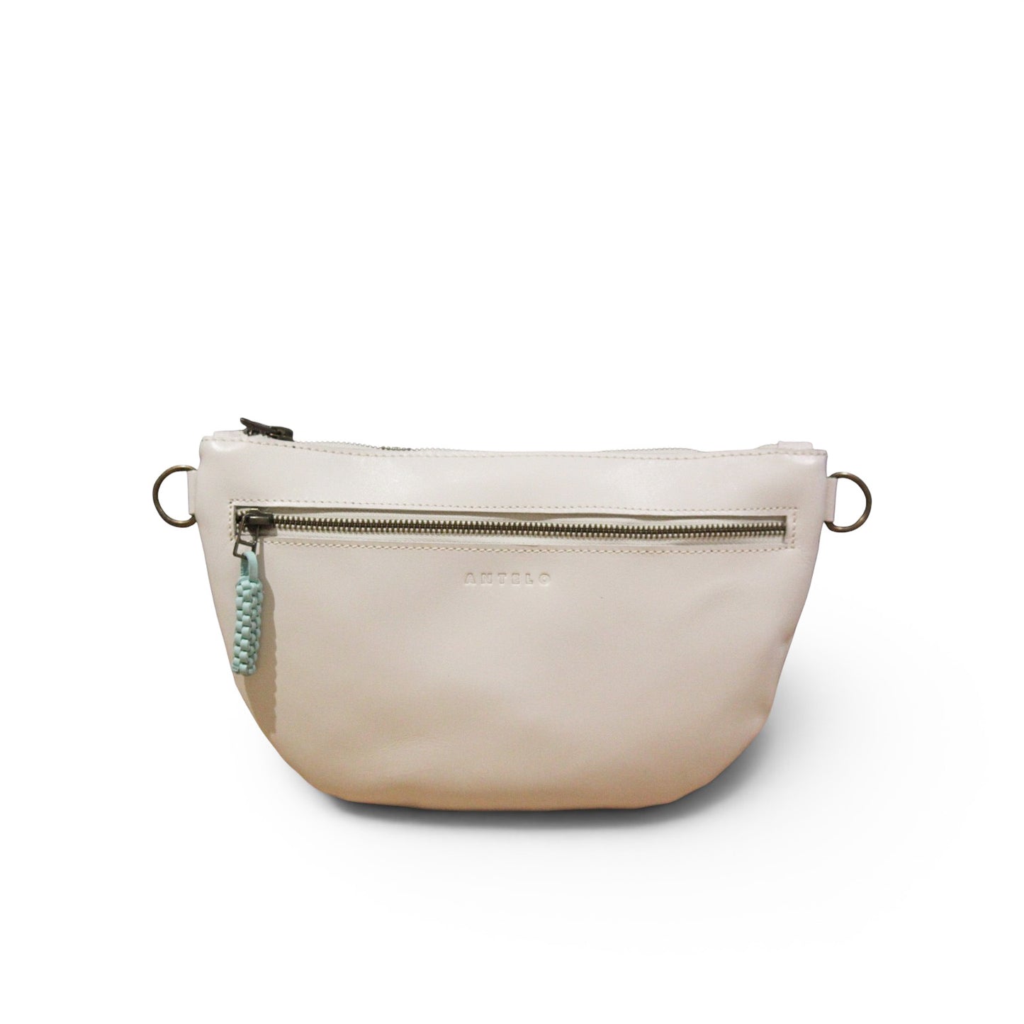Ayla adjustable half-moon leather crossbody