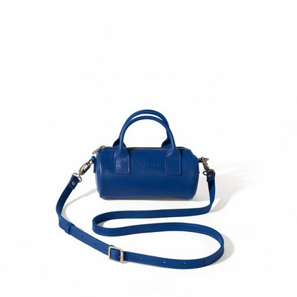 Indo leather mini barrel crossbody