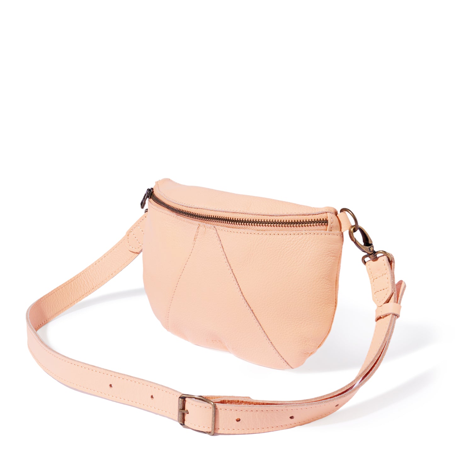 Ruby classic leather adjustable moon-bag crossbody - MINOR FLAW