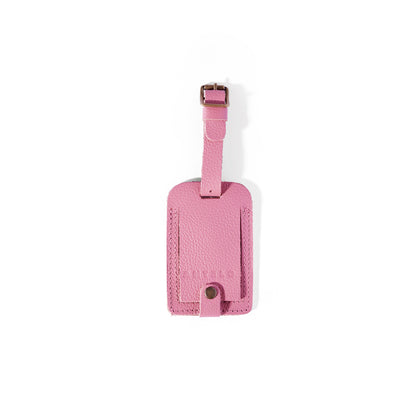 Miles leather luggage tag