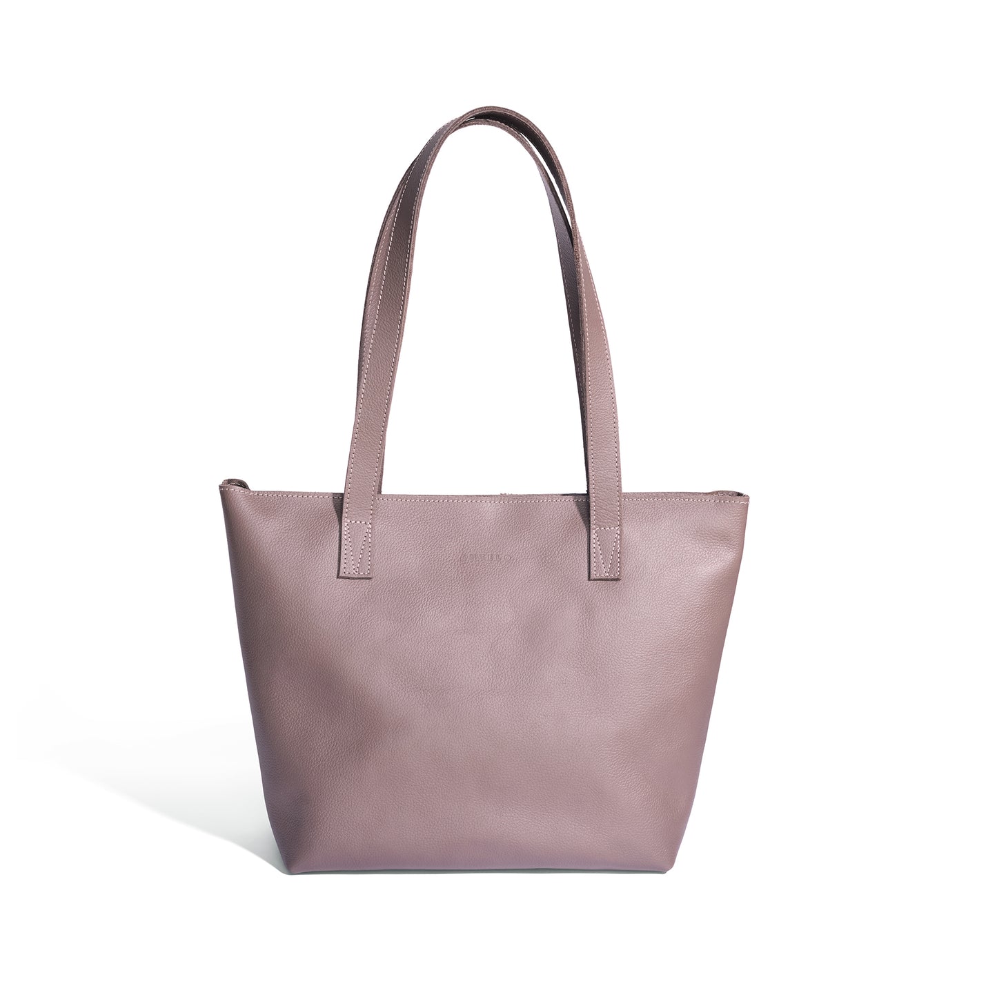 Emmy unlined Leather Tote with Zip