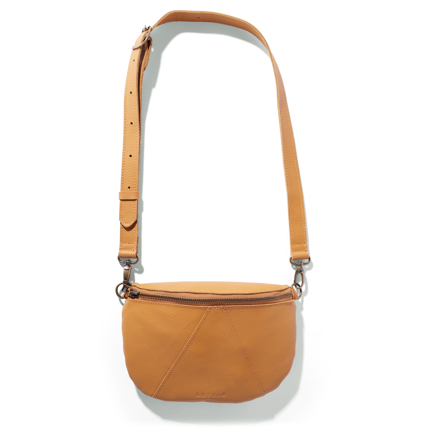 Ruby classic leather adjustable moon-bag crossbody - MINOR FLAW