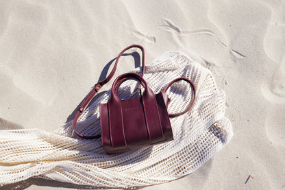 Berkley leather mini crossbody shopper