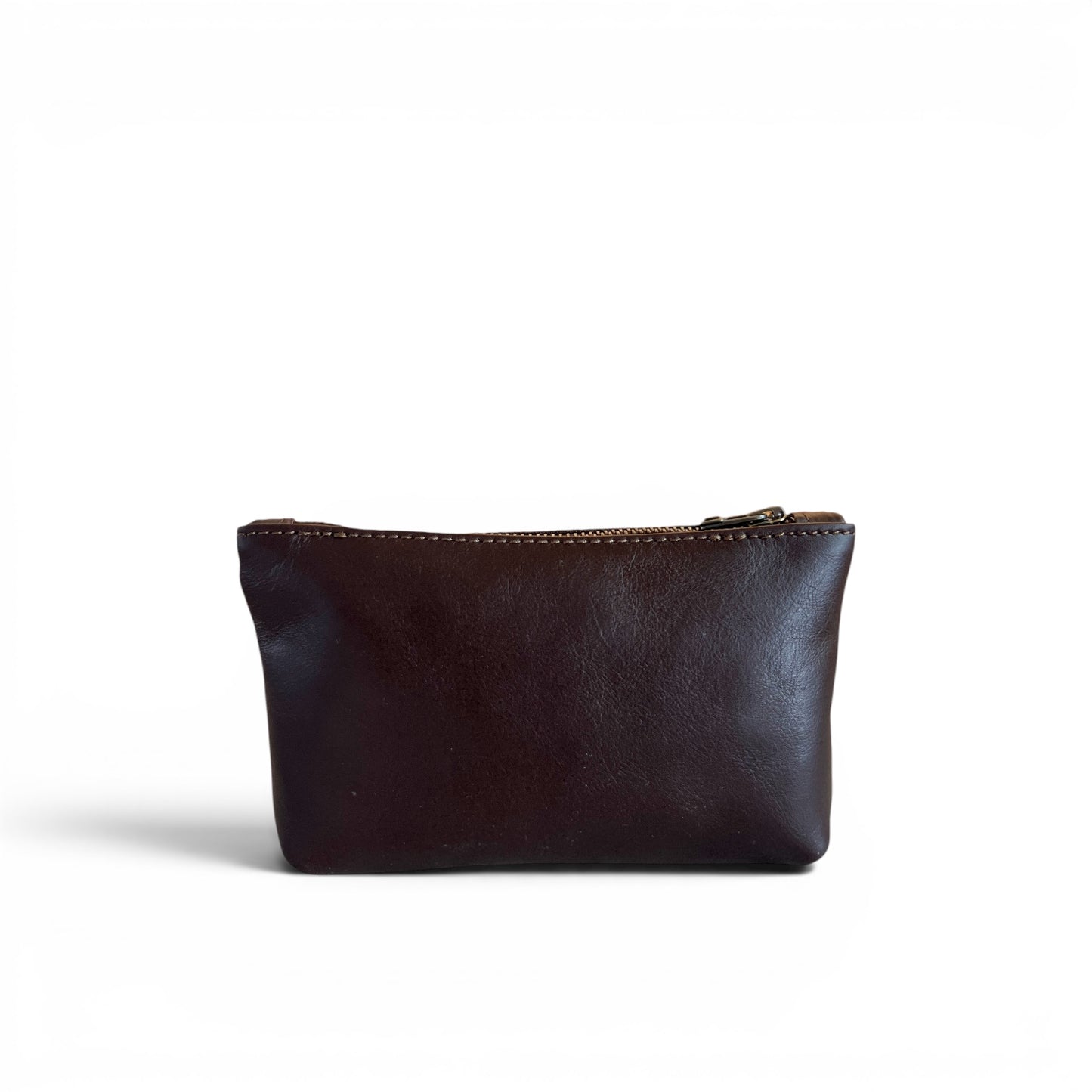 Norris leather zip pouch