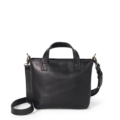 Zazi Petite leather crossbody tote