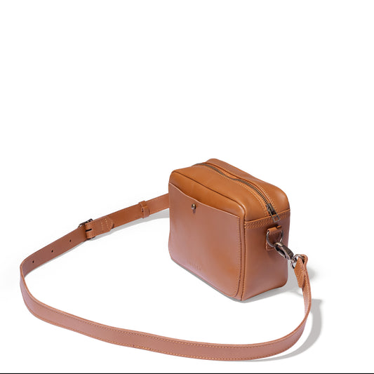 Nixie Leather Camera Crossbody - MINOR FLAW