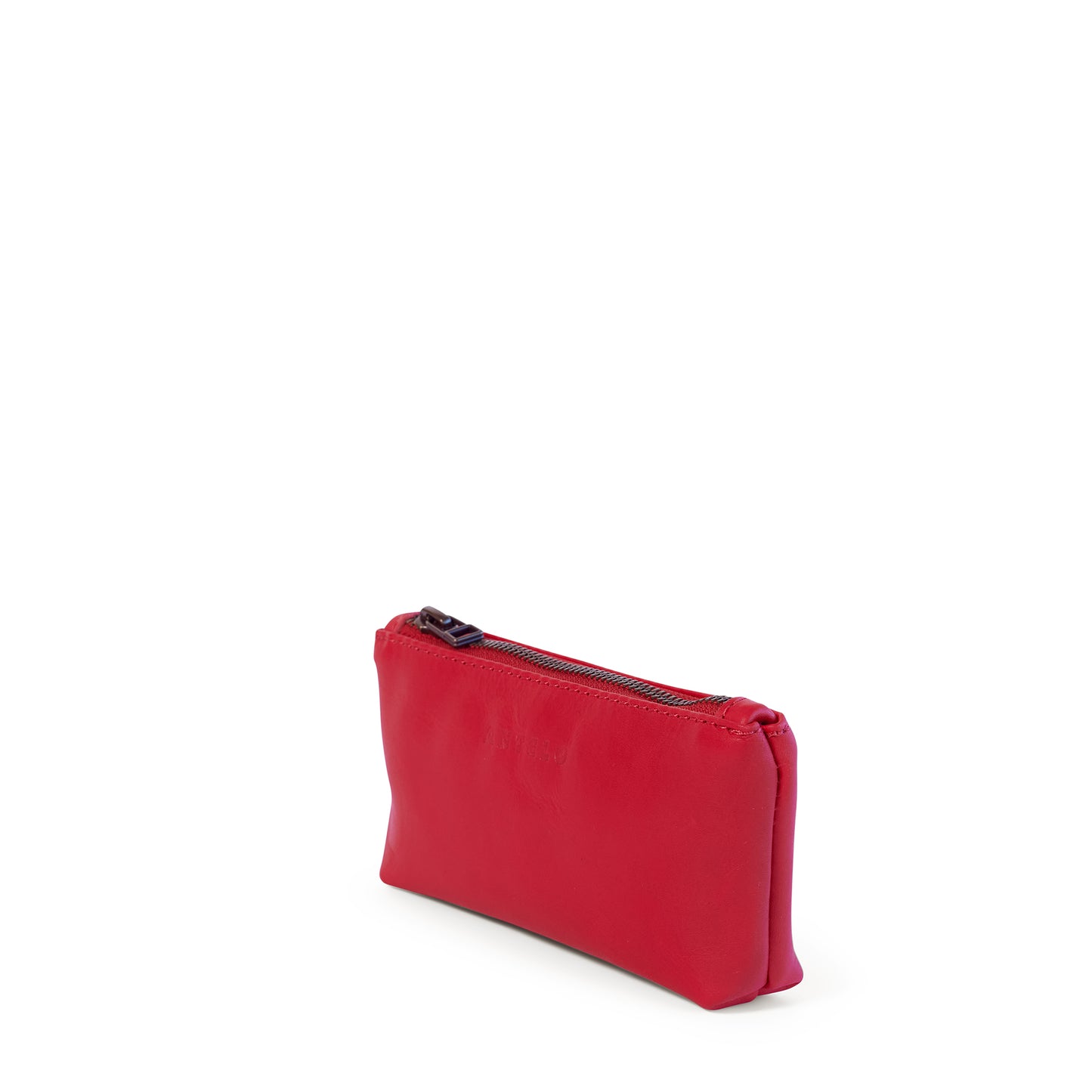 Sofia leather zip pouch