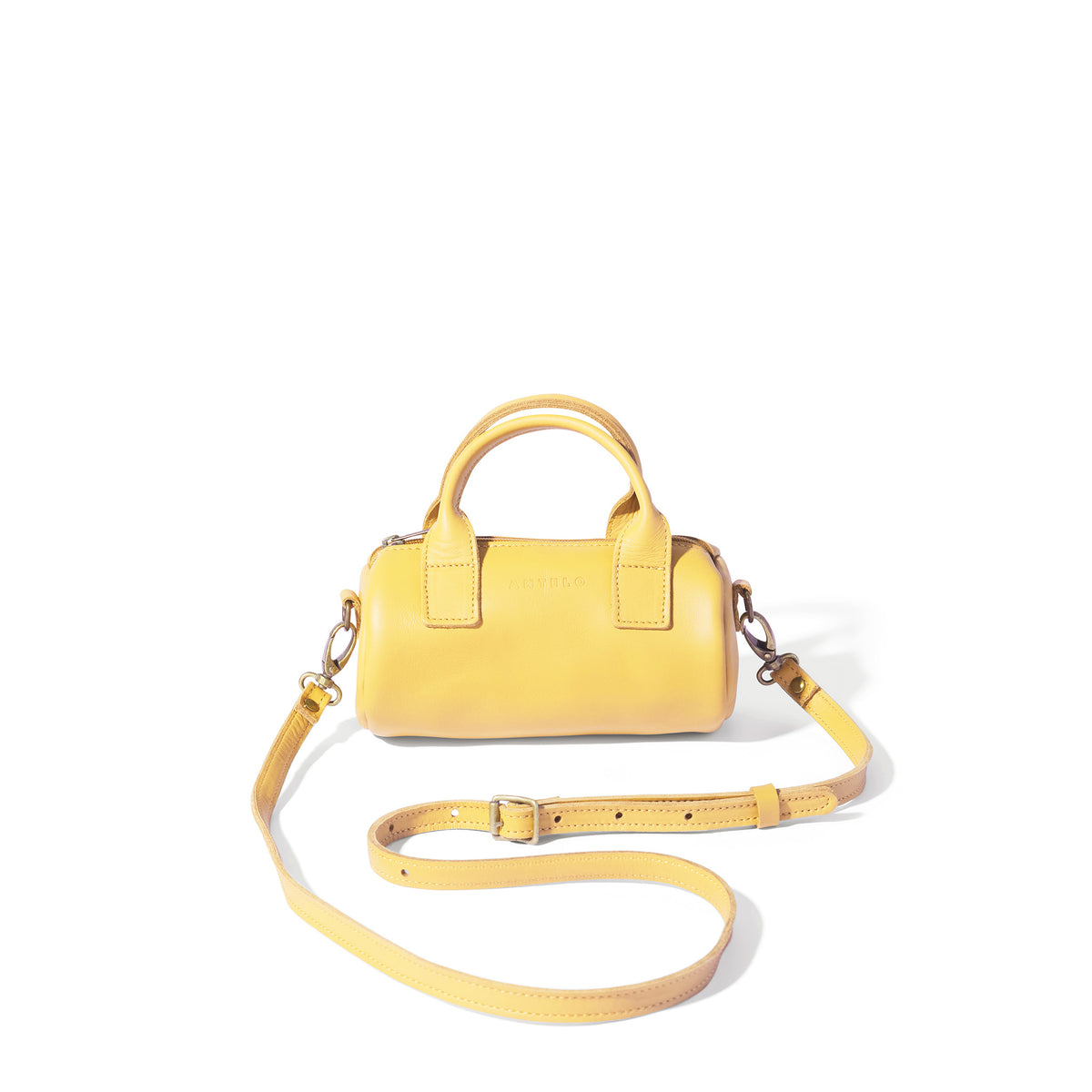 Indo leather mini barrel crossbody