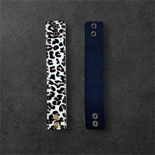 Beau Leather Two-Tone Bangle