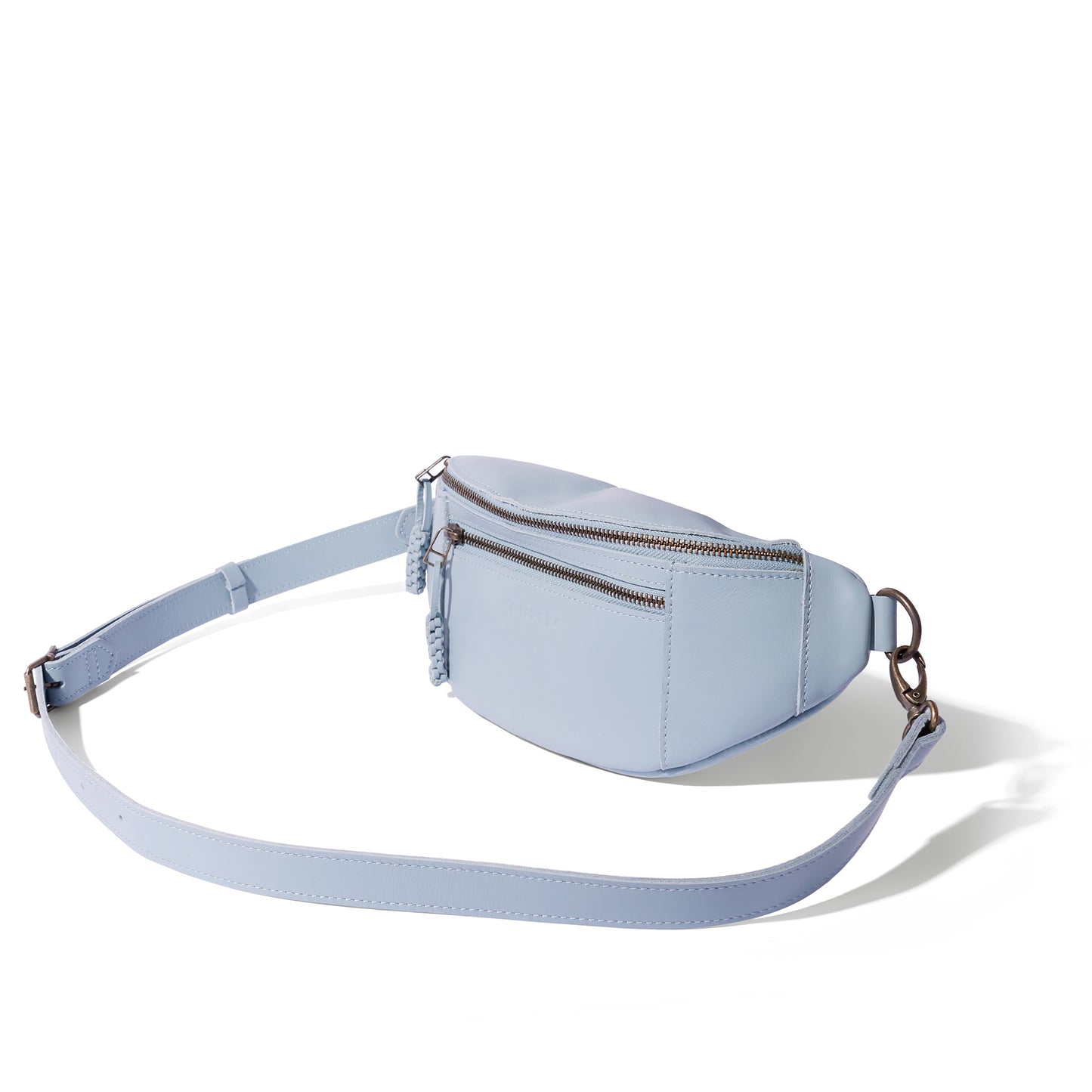 River adjustable leather moon-bag - CLEARANCE