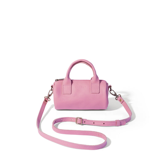 Indo leather mini barrel crossbody - MINOR FLAW