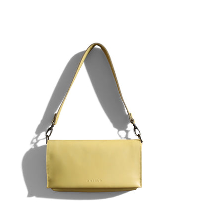 Freya East-West leather shoulder bag