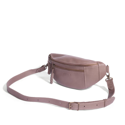 River adjustable leather moon-bag