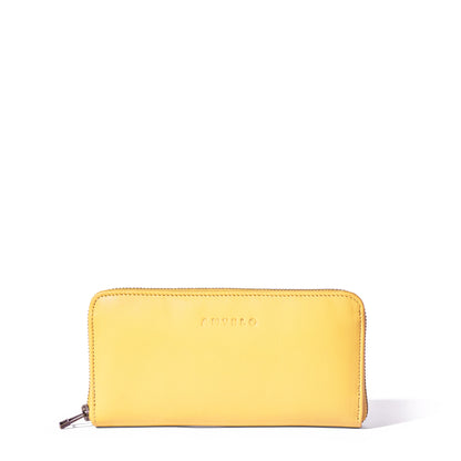 Hayley leather zip-around wallet
