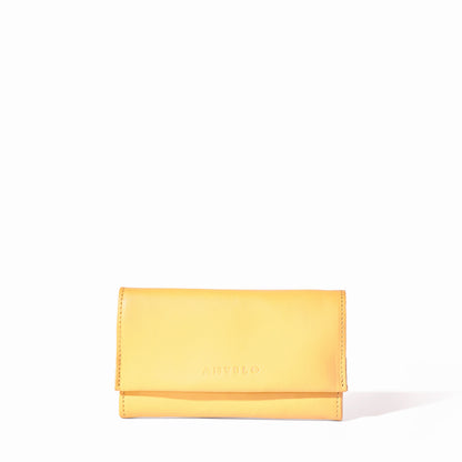 Evie Three-Quarter Leather Trifold Wallet