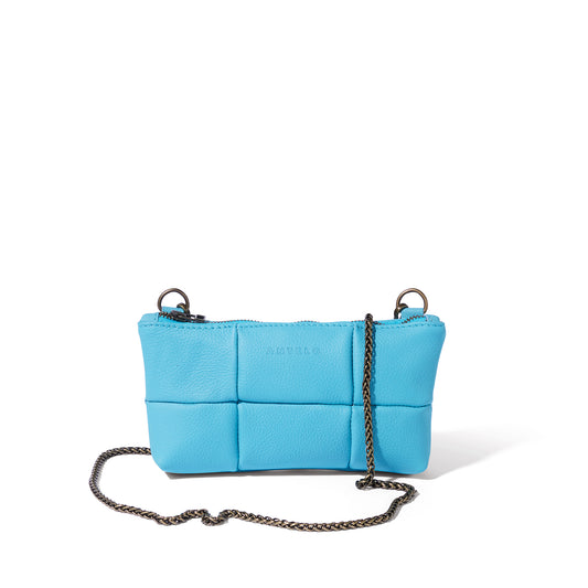 Anouk Checkered Leather Crossbody Clutch - CLEARANCE