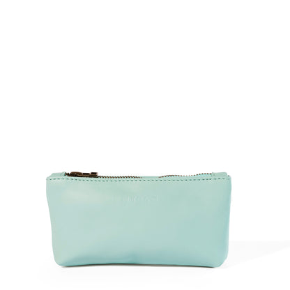 Sofia leather zip pouch