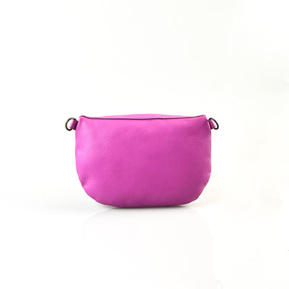Ruby Classic adjustable leather moon-bag crossbody - CLEARANCE
