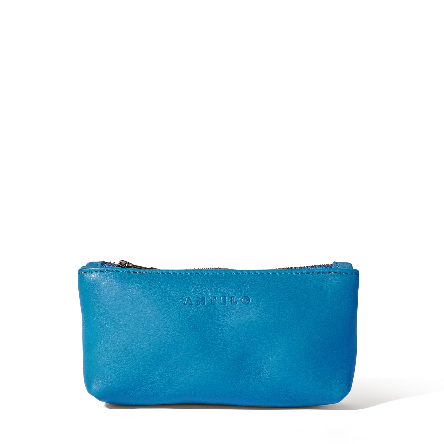 Sofia leather zip pouch - CLEARANCE
