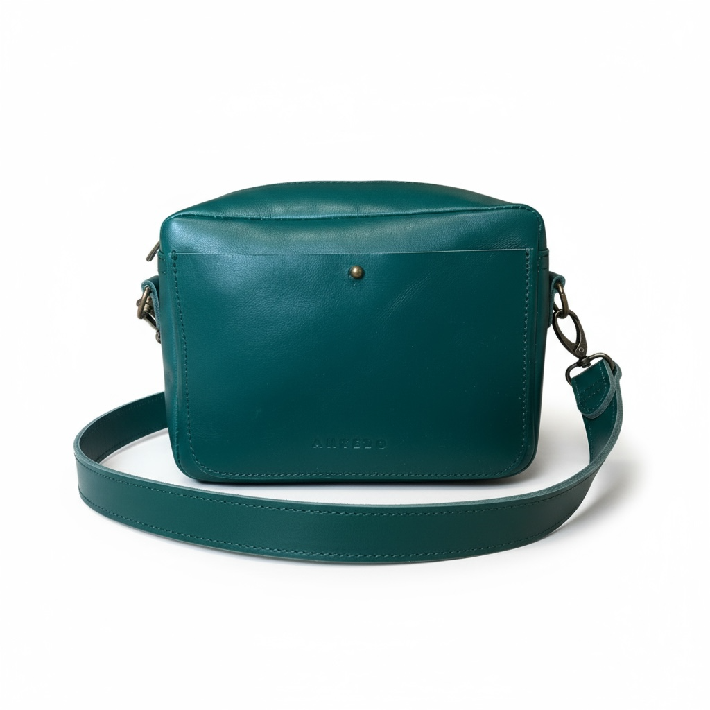 Nixie Leather Camera Crossbody - END OF SEASON