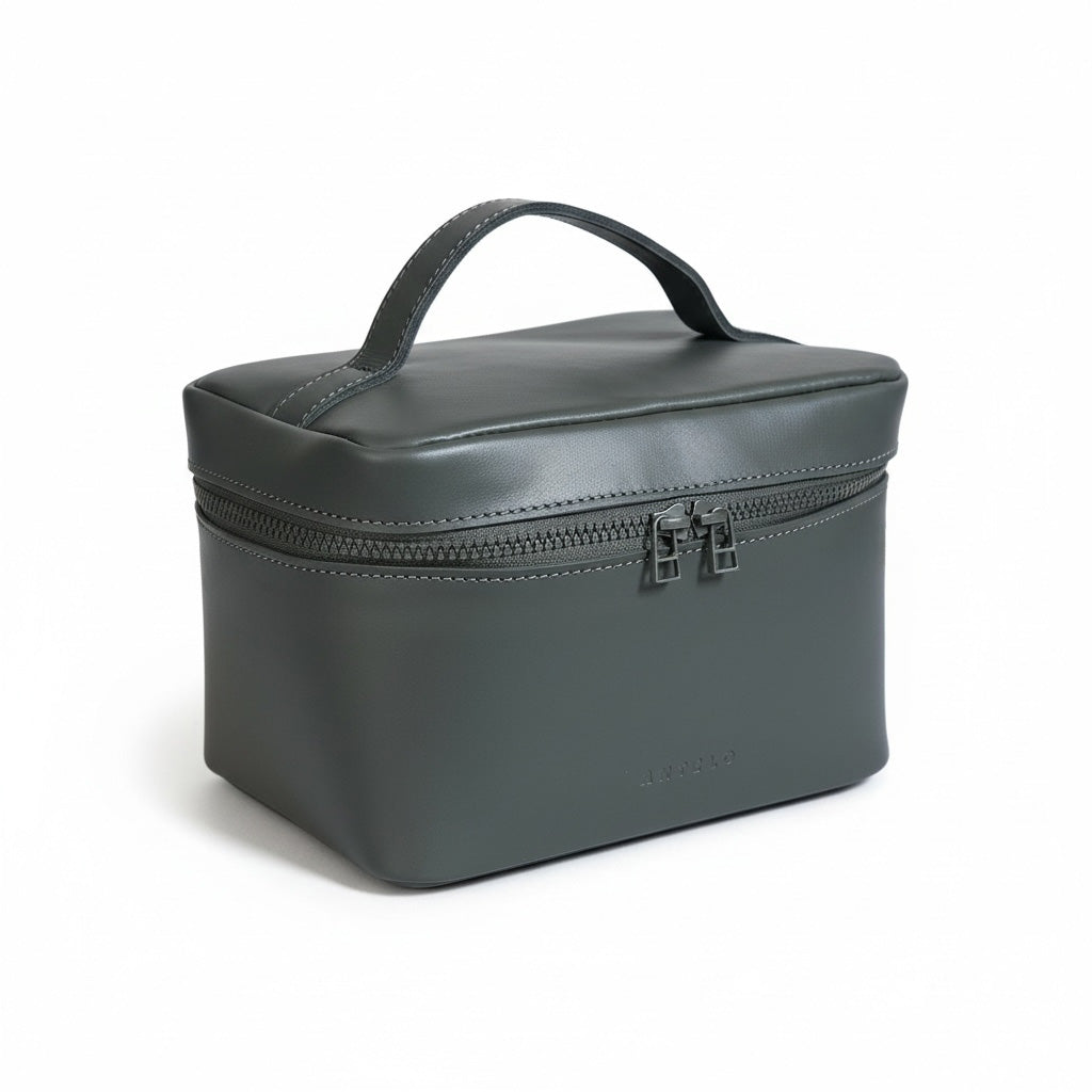 Liv Large Leather Top Handle Vanity - MINOR FLAW