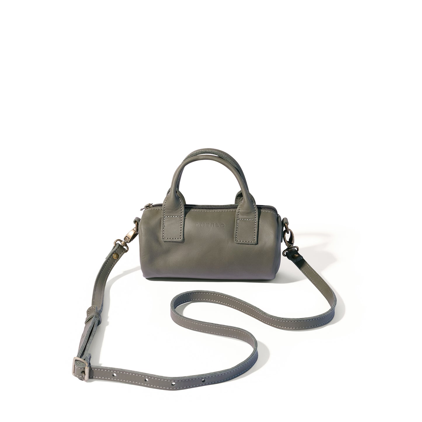 Indo leather mini barrel crossbody