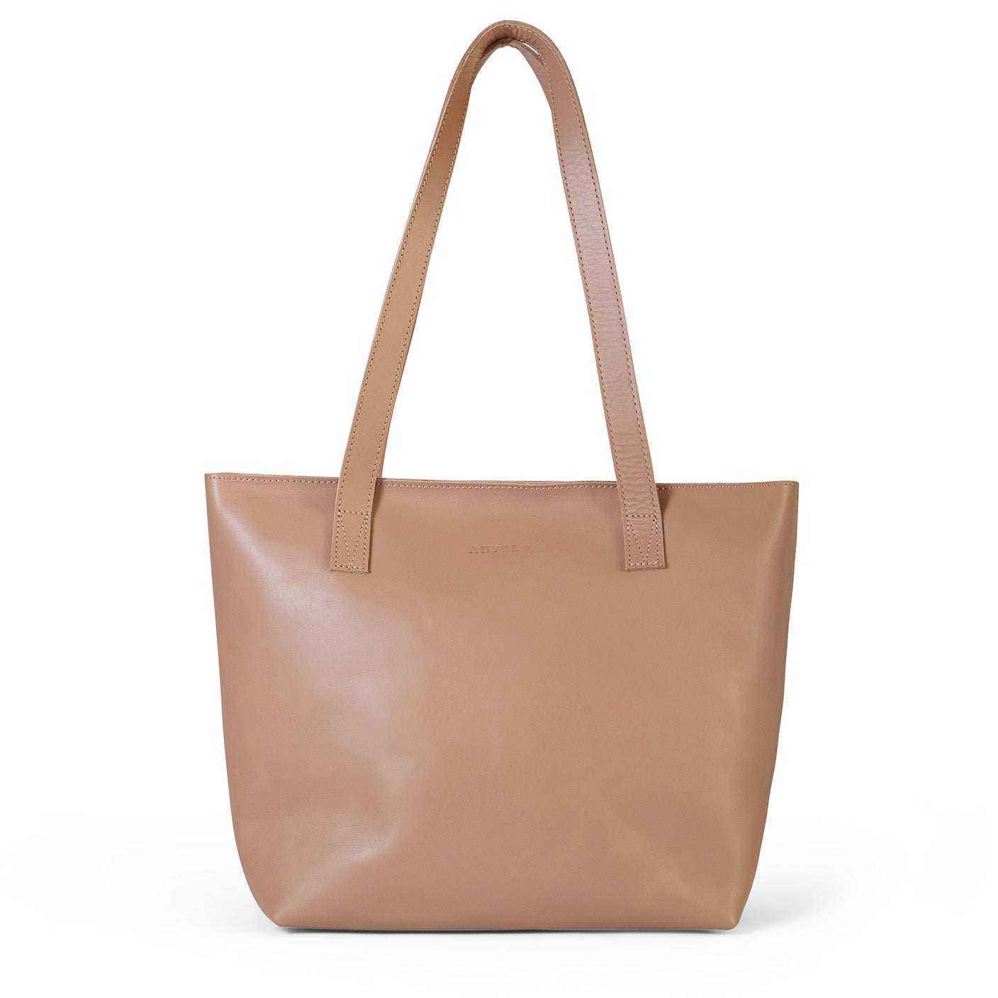 Emmy unlined Leather Tote with Zip