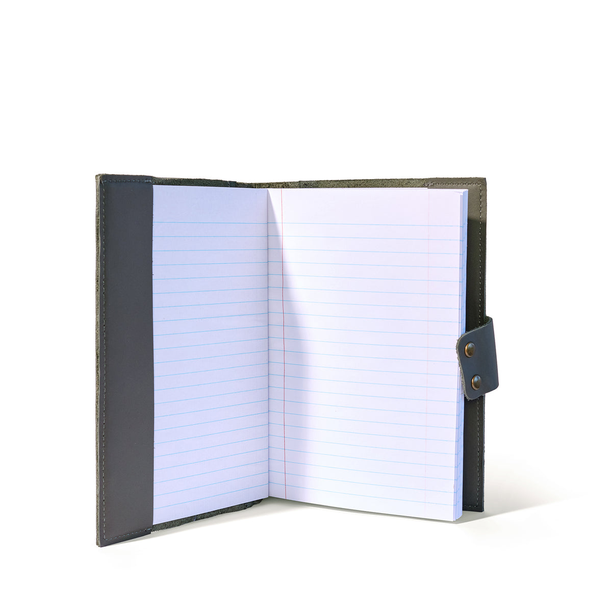 Eli A5 leather notebook cover - MINOR FLAW Khaki Green