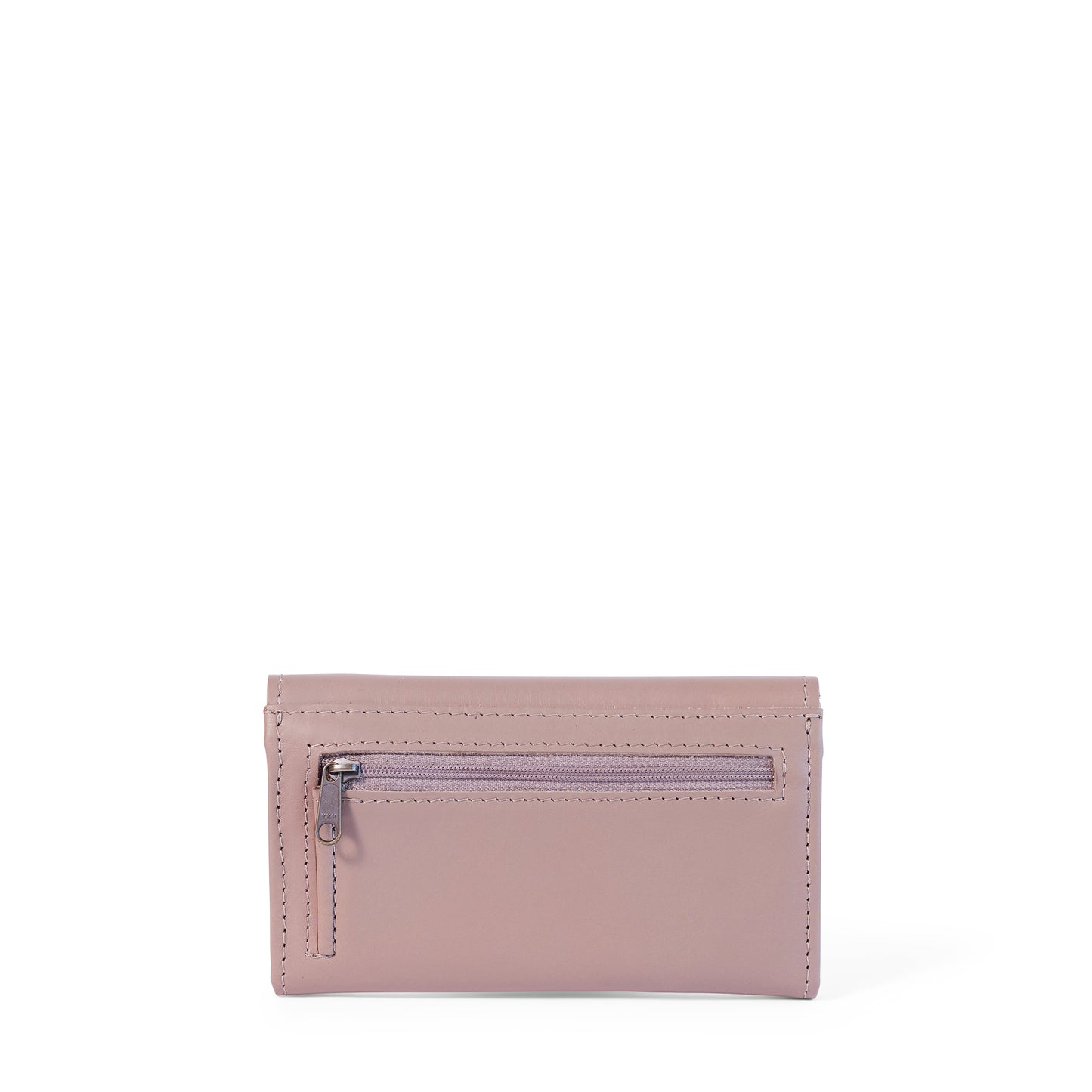Evie Three-Quarter Leather Trifold Wallet - OUTLET