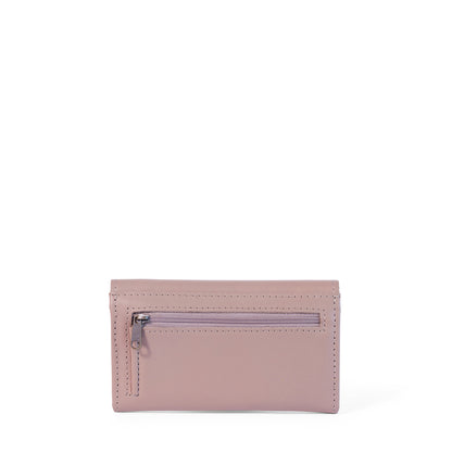 Evie Three-Quarter Leather Trifold Wallet - OUTLET