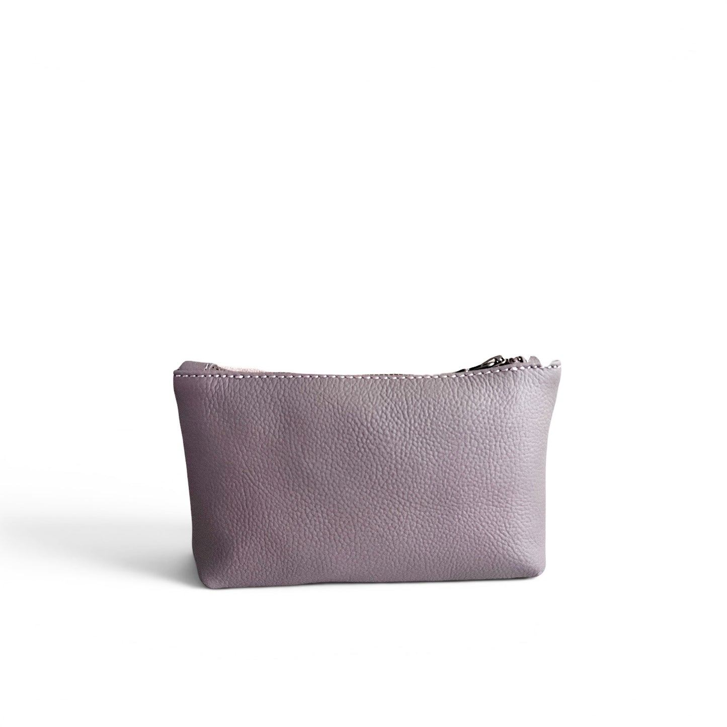 Norris leather zip pouch