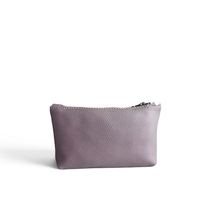 Norris leather zip pouch