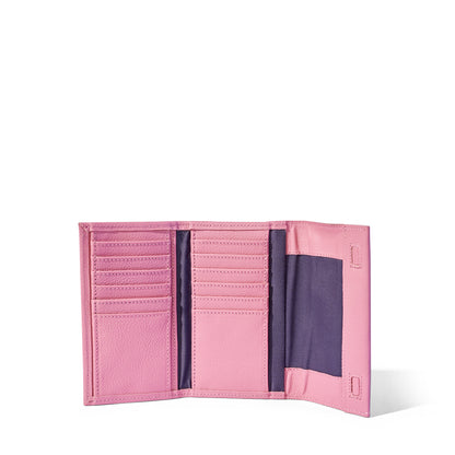Evie Three-Quarter Leather Trifold Wallet - MINOR FLAW