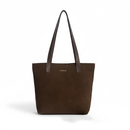 Emmy unlined Leather Tote with Zip - MINOR FLAW