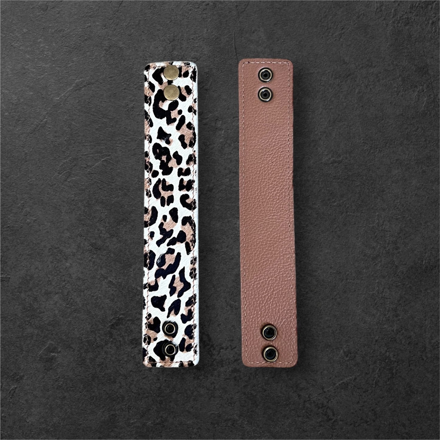 Beau Leather Two-Tone Bangle
