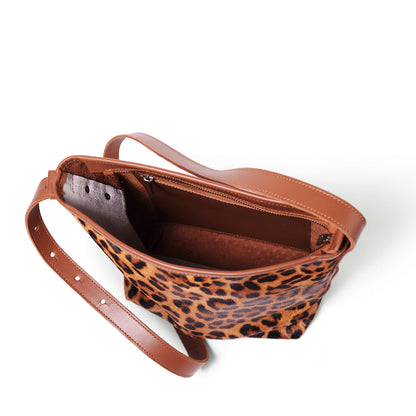 Dune Wild Leather Crossbody Bucket Bag with zip - END OF SEASON